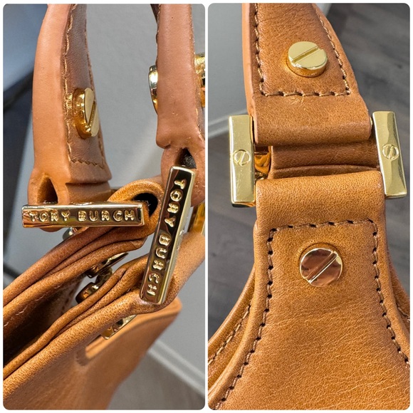 NWT Tory Burch Bombe Tote Tan with dust bag - Picture 7 of 14